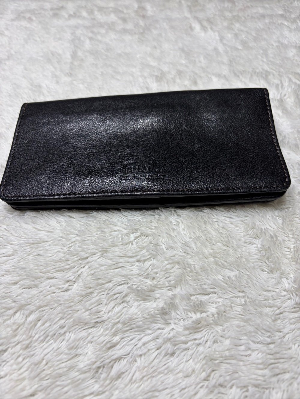 VINTAGE Fossil Black Leather Women’s Wallet Excellent Condition